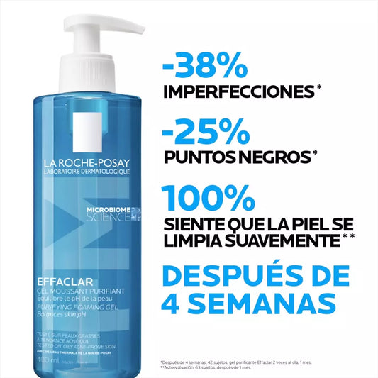 LA ROCHE EFFACLAR GEL ESPUMOSO DE LIMPIEZA FACIAL 200ML