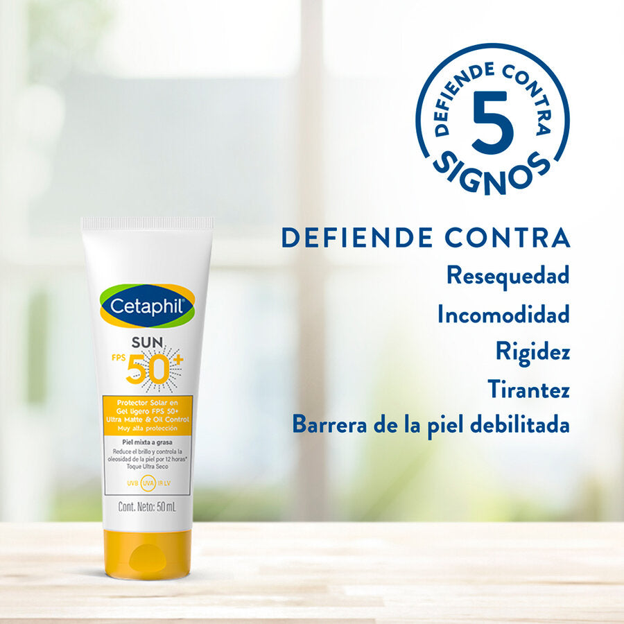 CETAPHIL SUN OIL CONTROL FPS 50+ GEL LIGERO ULTRA MATE 50ML