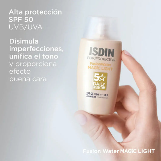 ISDIN FUSION WATER COLOR LIGHT (CLARO) FPS50+ 50ML