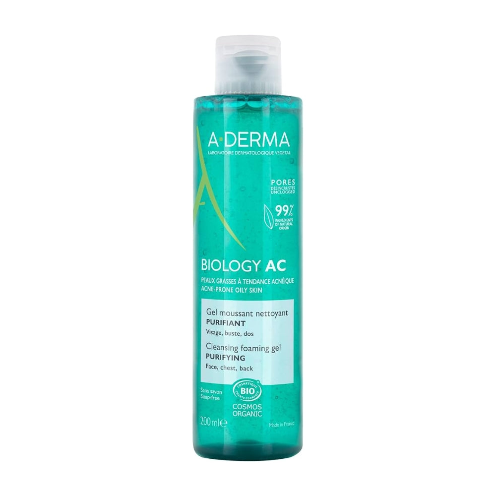 A-Derma Biology Ac Gel Dermolimpiador 200ml Piel Grasa