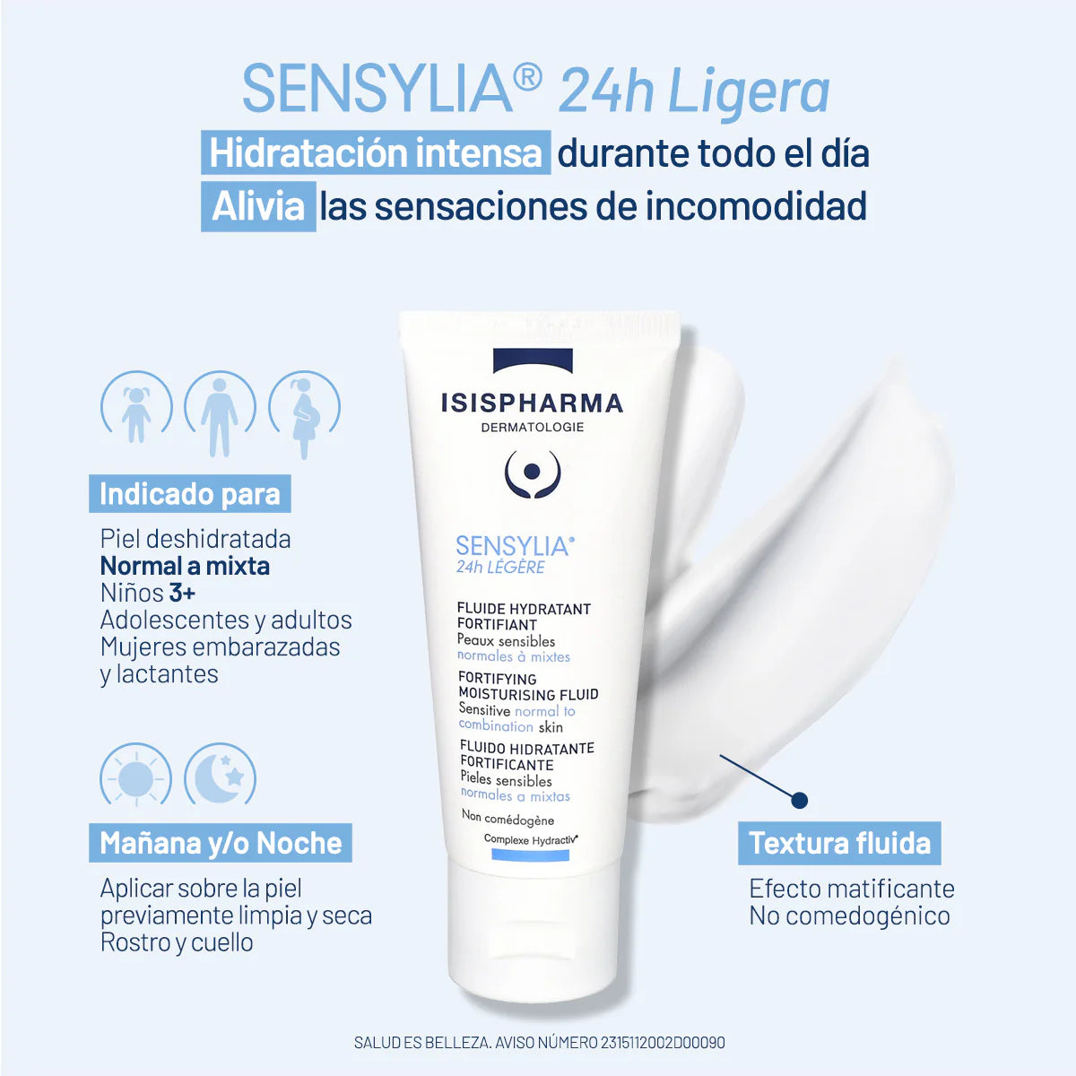 Isispharma Sensylia 24H Fluido Hidratante 40 ml
