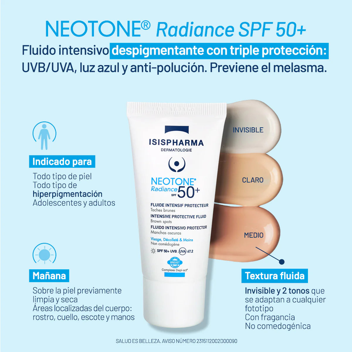 Isispharma Neotone Radiance SPF 50+ 30ml