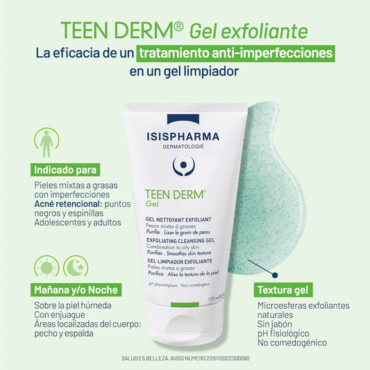 Isispharma Teen Derm Gel Exfoliante 150 ml