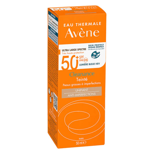 Avene Cleanance Solar FPS50+ con color 50 ml