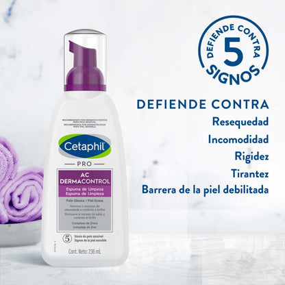 CETAPHIL PRO AC DERMACONTROL ESPUMA DE LIMPIEZA 236 ML