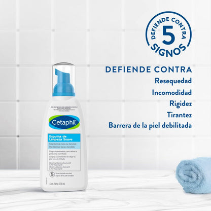 CETAPHIL ESPUMA DE LIMPIEZA SUAVE 236ML