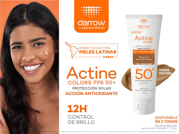 DARROW ACTINE COLORS TONO 3: OSCURO FPS 50+ 40G