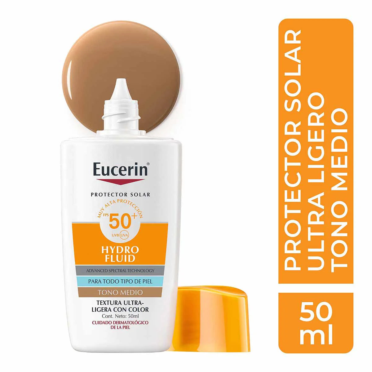 EUCERIN SUN HYDROFLUID MEDIUM FPS50+ 50ML