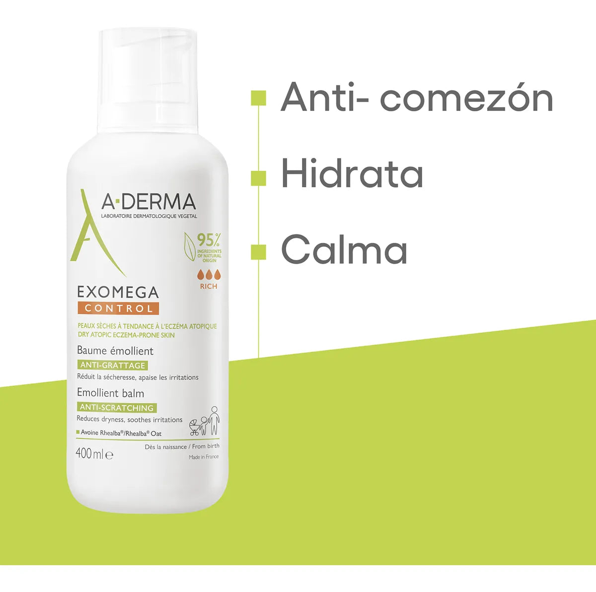 A-Derma Bálsamo Emoliente Exomega Control 400 ml