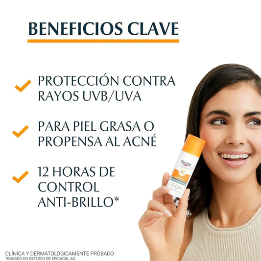 Eucerin Sun Protector Solar Facial Matificante FPS50+ 50ml