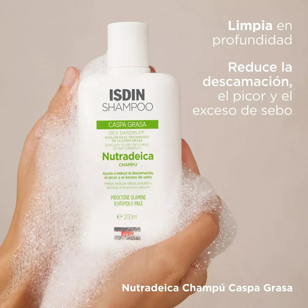 ISDIN NUTRADEICA SHAMPOO ANNTICASPA GRASA 200 ML