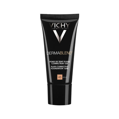 VICHY DERMABLEND MAQ LIQ 45 GOLD BASE CORRECTORA DE MAQUILLAJE 16H 30ML