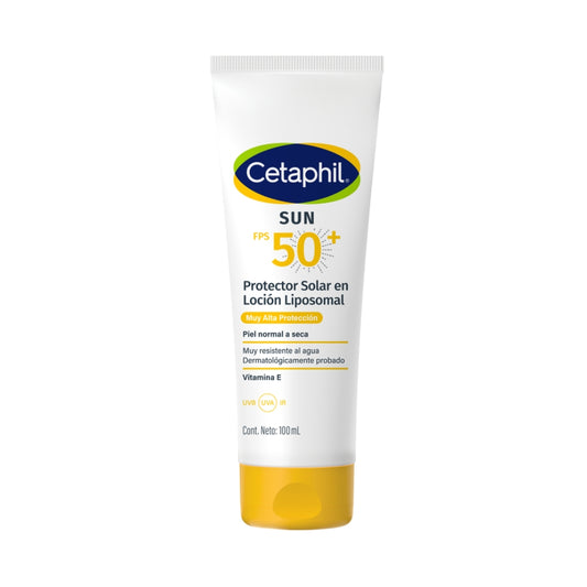 CETAPHIL SUN 50+PROTECTOR SOLAR EN LOCION LIPOSOMAL P/NORMAL SECA 100ML