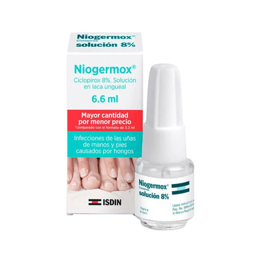 ISDIN NIOGERMOX CICLOPIROX 8 % SOLUCION EN  LACA 6.6 ML
