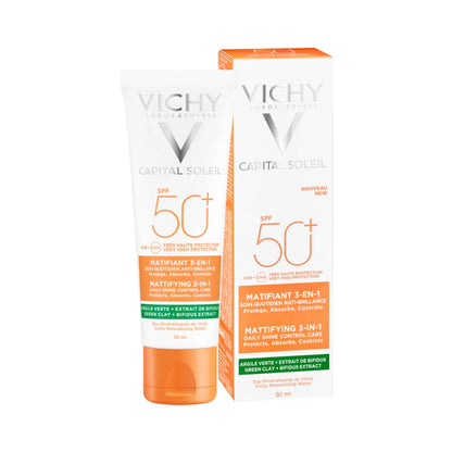 VICHY CAPITAL SOLEIL SPF 50+ 50 ML MATIFICANTE 3-1