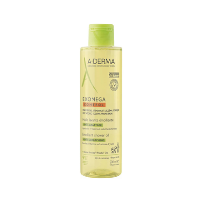 A-Derma Exomega Control Aceite de Ducha Facial y Corporal 200 ml