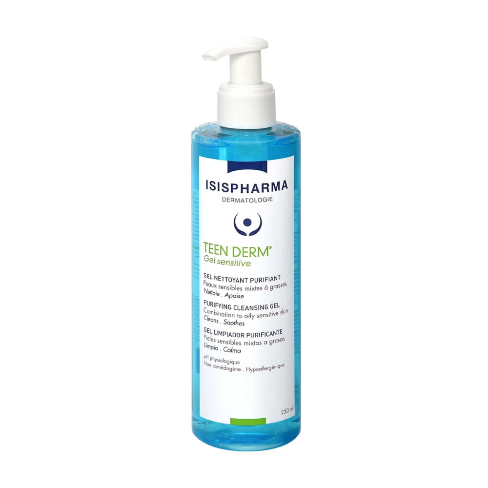 Isispharma Teen Derm Sensitive Gel Limpiador Piel Grasa con 250 ml