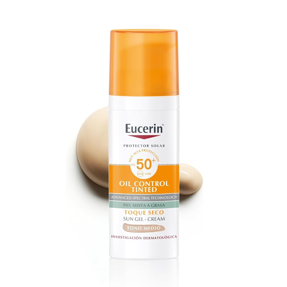 EUCERIN OIL CONTROL TONO MEDIO FPS50+ 50ML