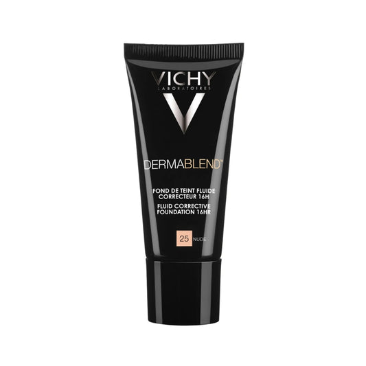 VICHY DERMABLEND MAQ LIQ NUDE 25 BASE CORRECTORA DE MAQUILLAJE 16 H 30ML
