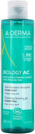 A-Derma Biology Ac Gel Dermolimpiador 200ml Piel Grasa